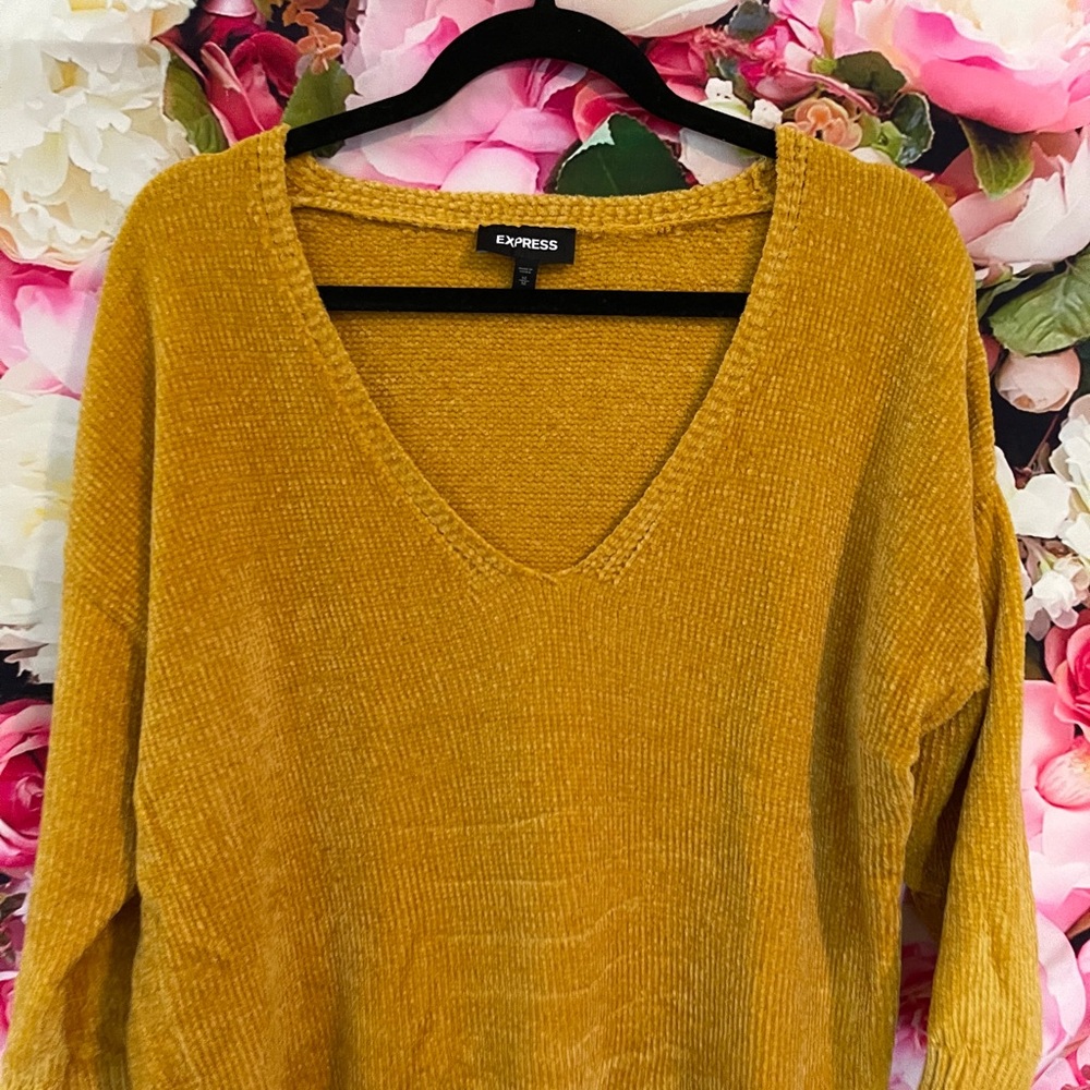 Deep v-neck sweater